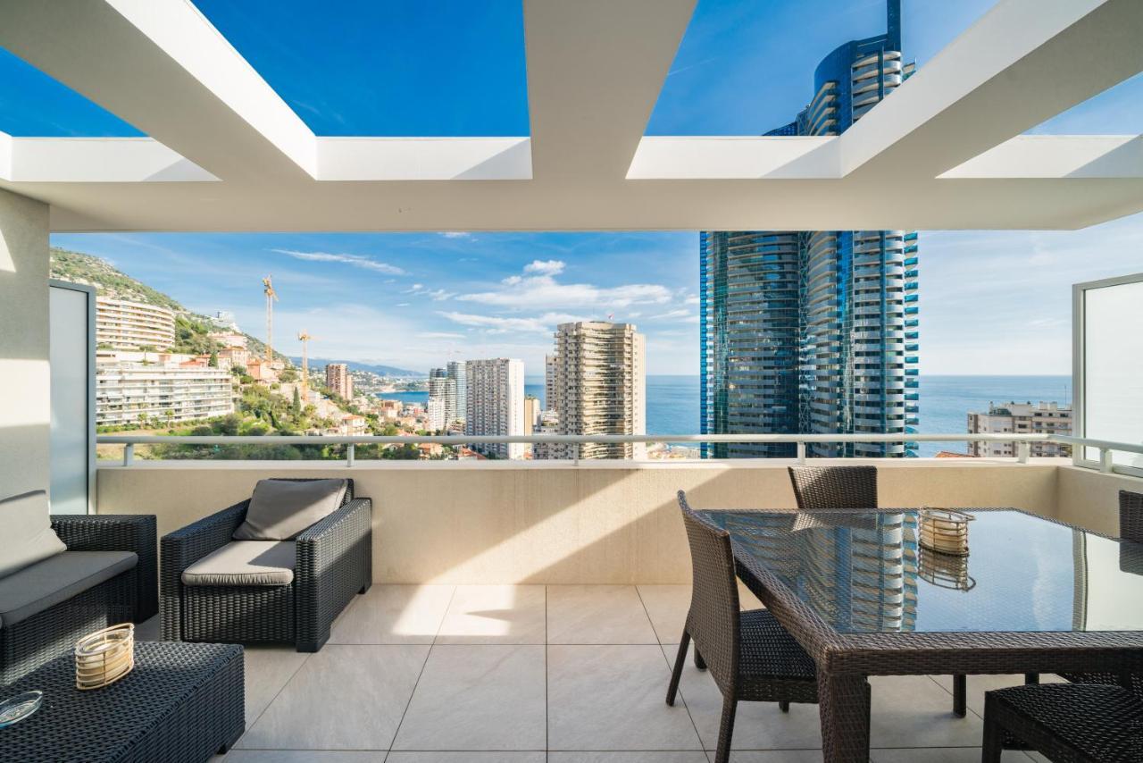 5Mn Monaco - Terrasse Vue Mer - Parking - Be 보솔레이 외부 사진