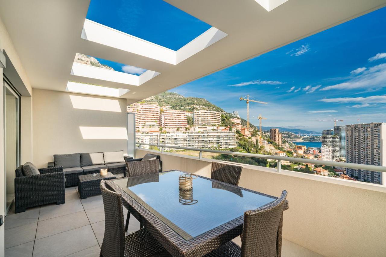 5Mn Monaco - Terrasse Vue Mer - Parking - Be 보솔레이 외부 사진